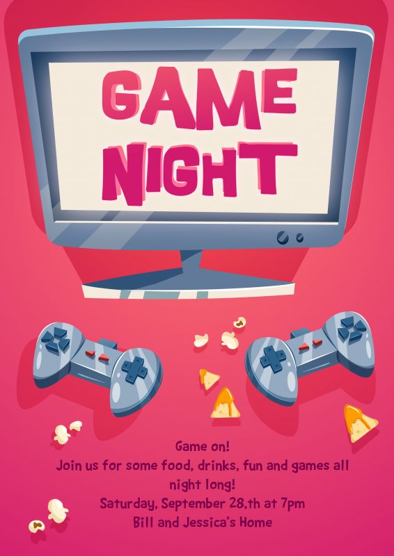 Game Night Invitation Template